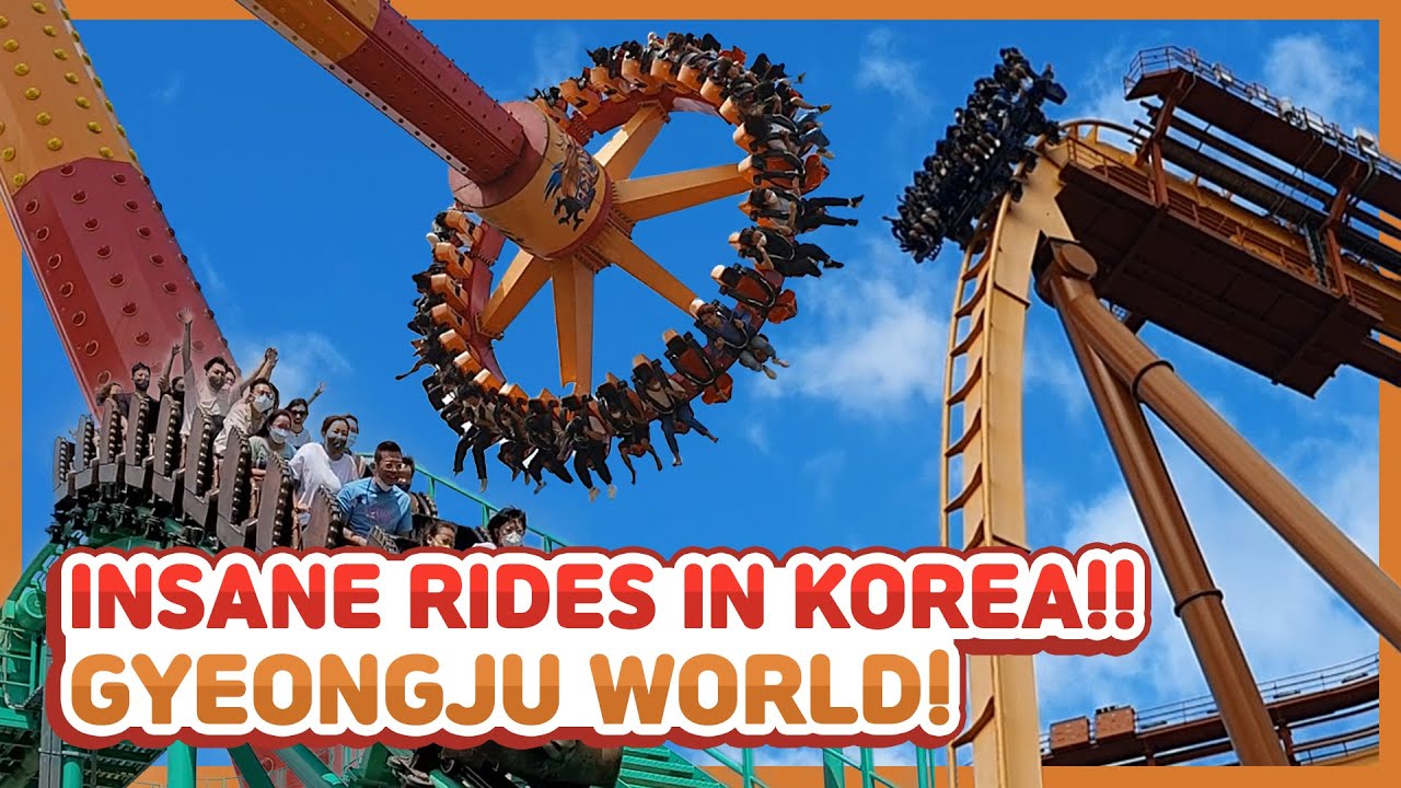 THE MOST THRILLING AMUSEMENT PARK IN KOREA!! | GYEONGJU WORLD | 경주월드 | KOREA VLOG