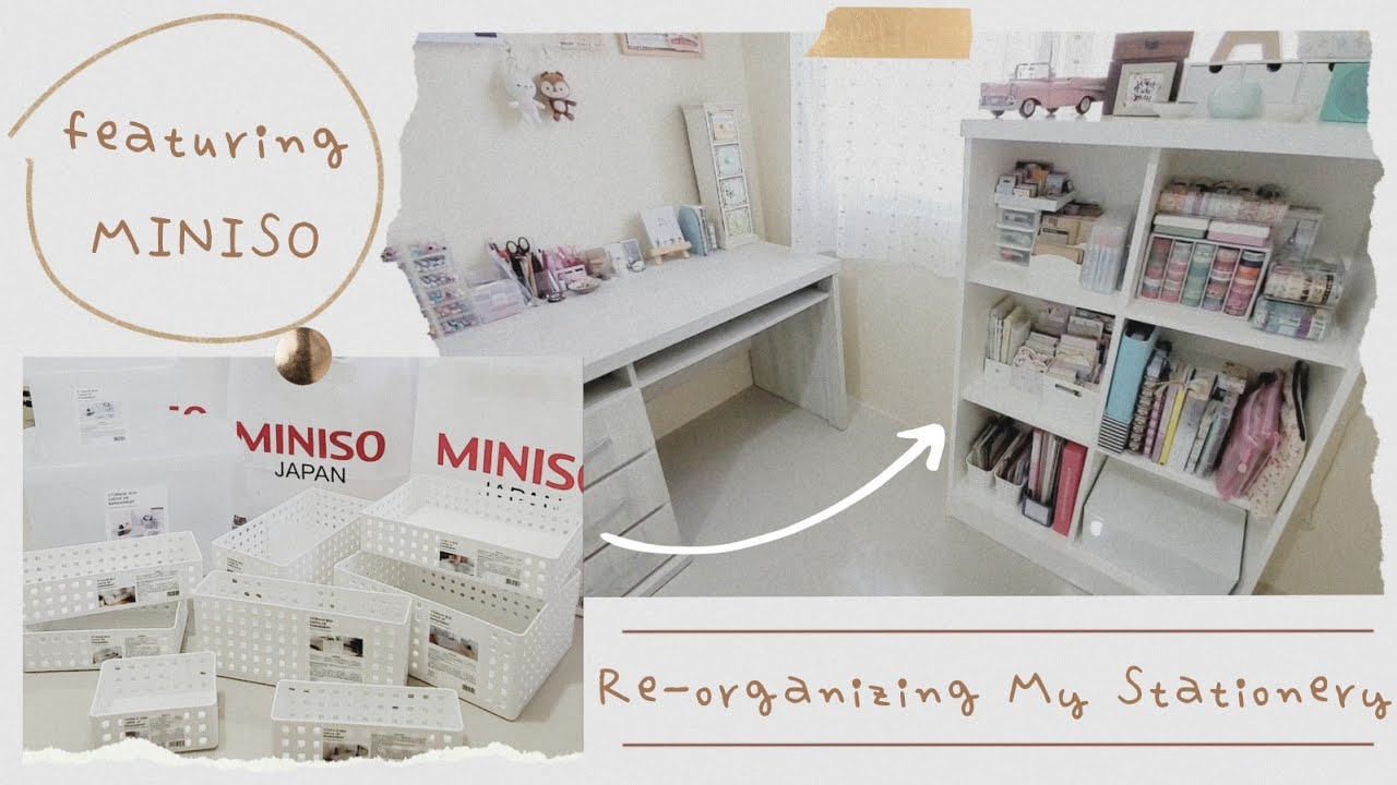 Organize With Me | Stationery Reorganizing feat. MINISO 🗒️📚