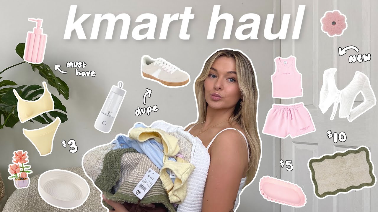 A MASSIVE KMART HAUL🌷 ( summer must haves, homewares, decor, trying on clothes, shoes & more!! )