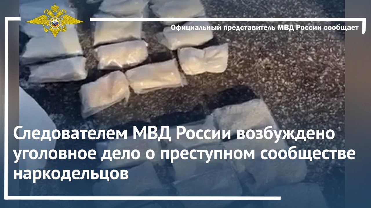 Ирина Волк: Следователем МВД России возбуждено уголовное дело о преступном сообществе наркодельцов