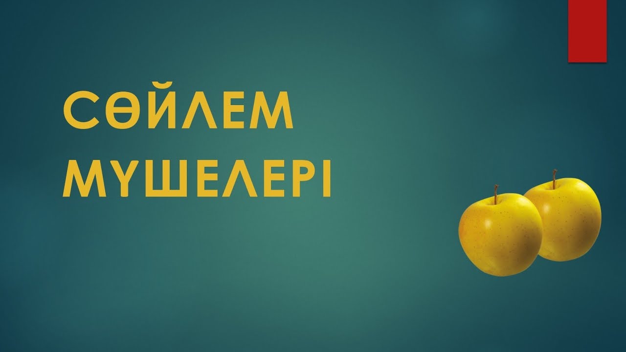 Сөйлем мүшелері. Түрлері