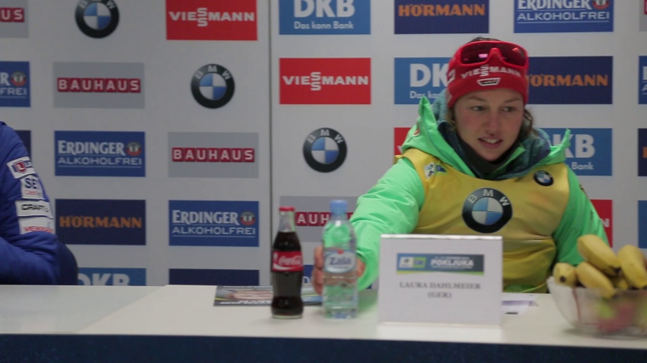 Dahlmeier, Makarainen and Puskarcikova after Pokljuka's pursuit