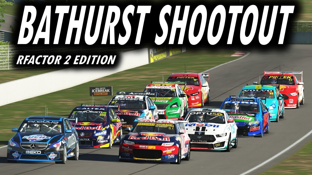V8 Supercars from rFactor 2 take on Bathurst in a new Ultimate Top 10 Shootout