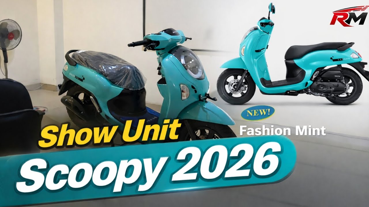 Show Unit Honda Scoopy 2026 Fashion Mint 💫