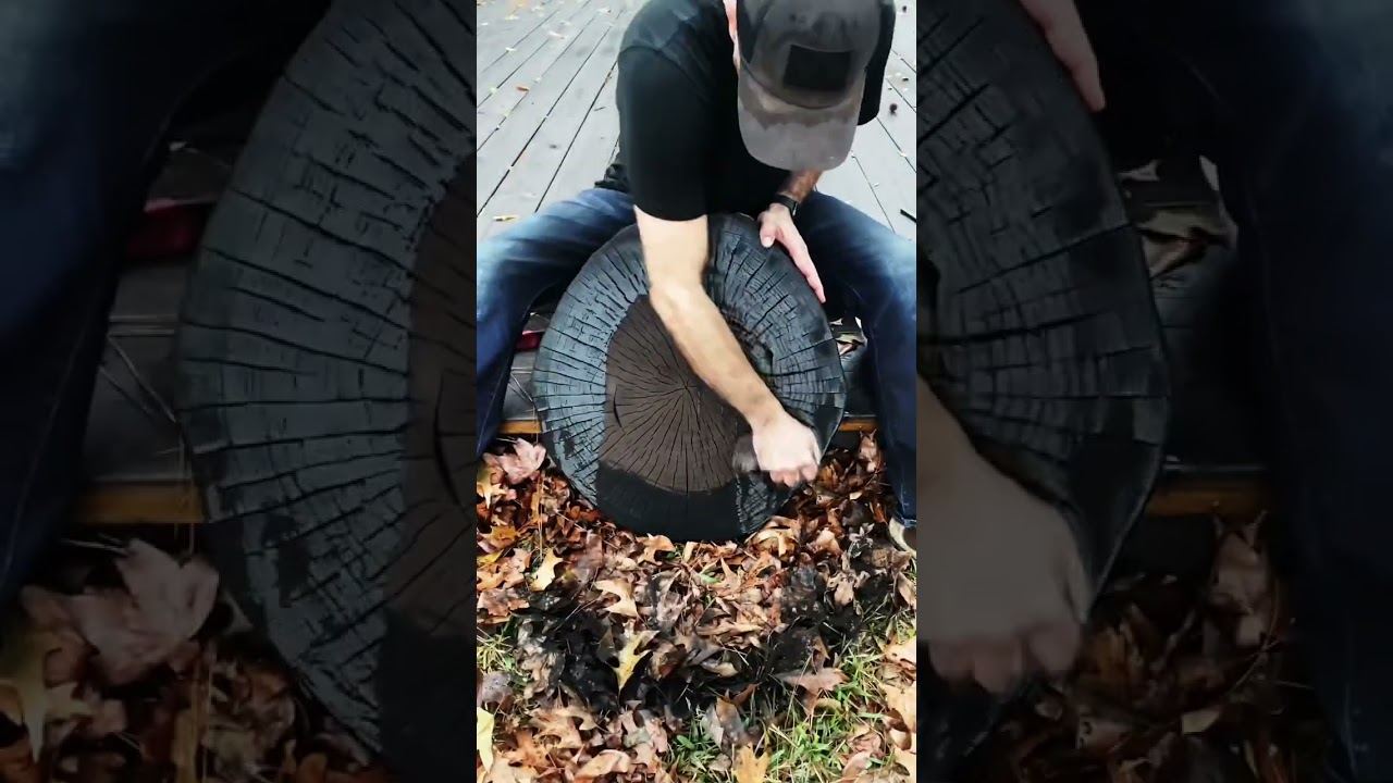 Nature Art - American Sycamore Tree Ring Printing Process
