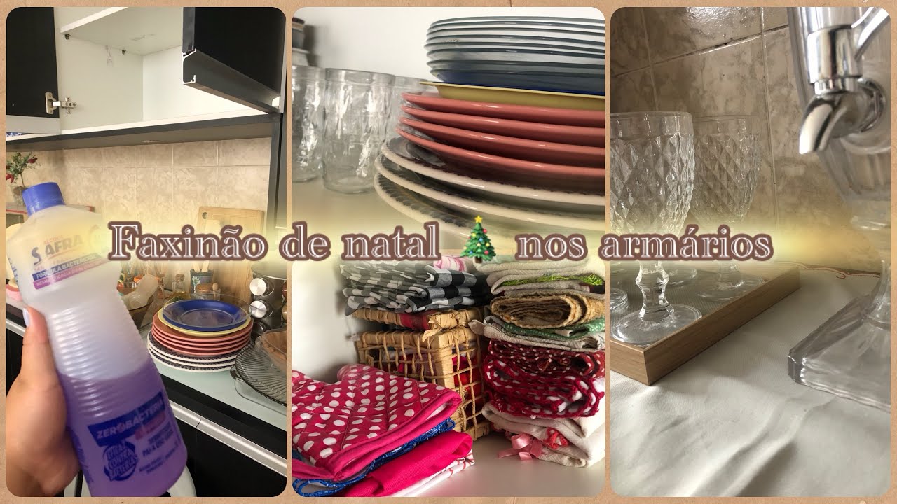 Faxinão de natal 🎄nos armários 