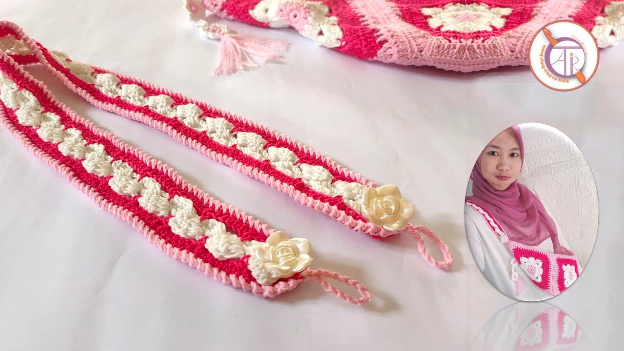 Tutorial Tali Tas Rajut Terbaru || Crochet Bag Strap