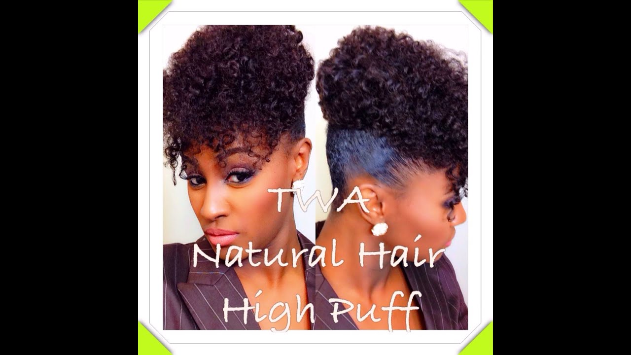 HIGHLY REQUESTED: TWA Natural Hair High Puff | SHLINDA1