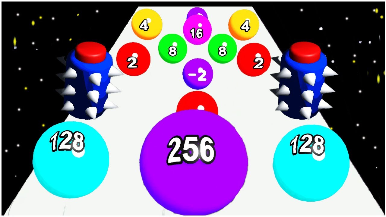 2048 Ball Run Challenge Game - Gameplay Walkthrough - Max Levels (Lvl 1-20)