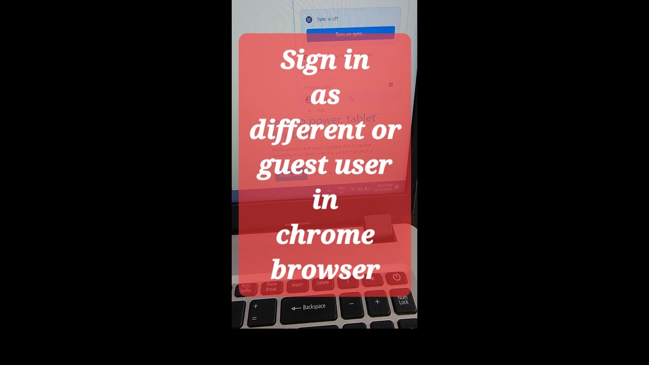 Войдите как другой пользователь или как гость в Google Chrome #шорты #youtubeshorts