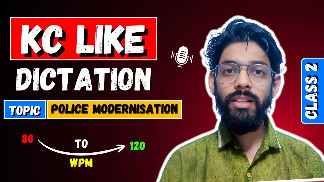 Kailash Chandra Like 80-120 WPM Previous Year Based Dictation for SSC, DSSSB, AIIMS Skill Test 2025