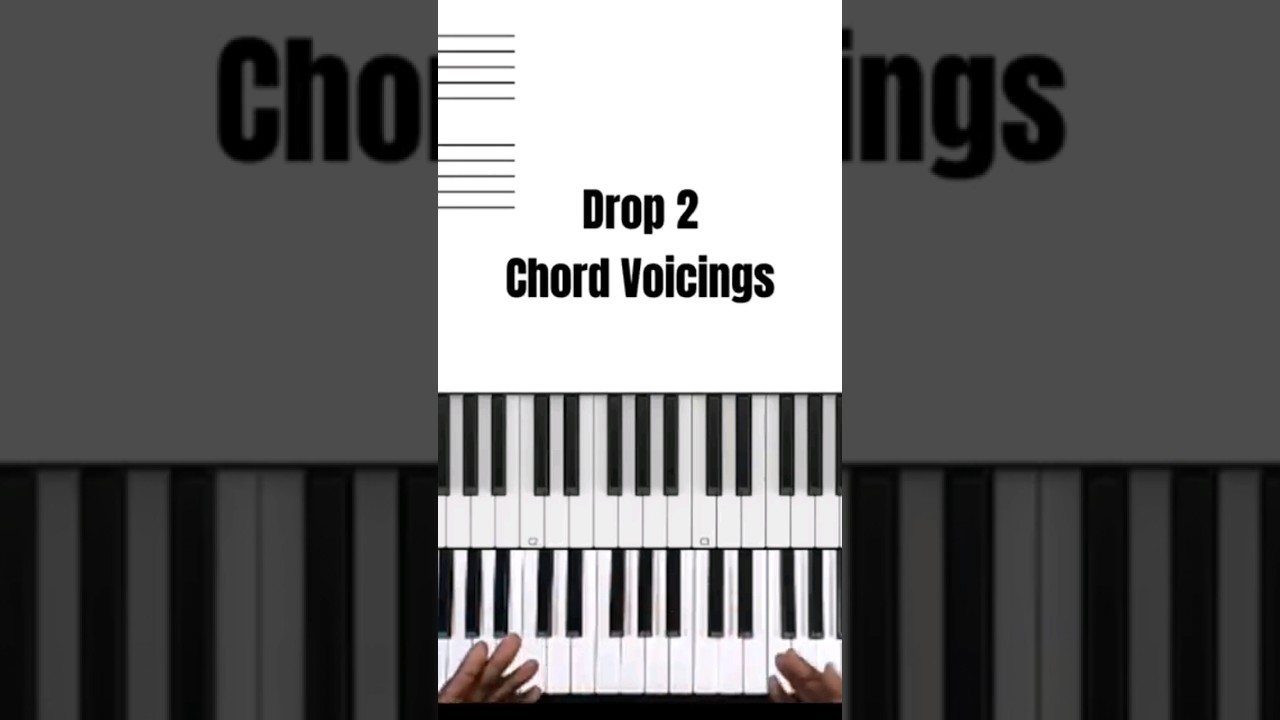 How to play delicious Drop 2 voicings! #piano #pianotechnique #drop2 #gospel #music#chords #pianotok