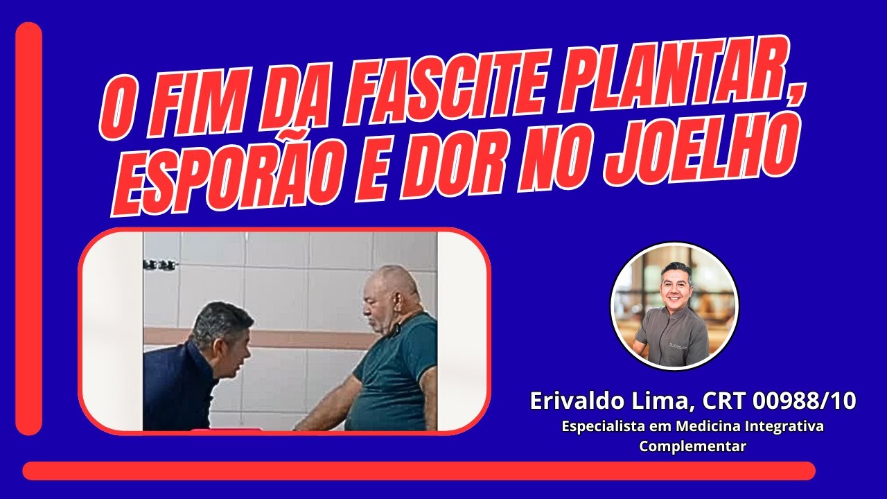 Fascite plantar tem cura,