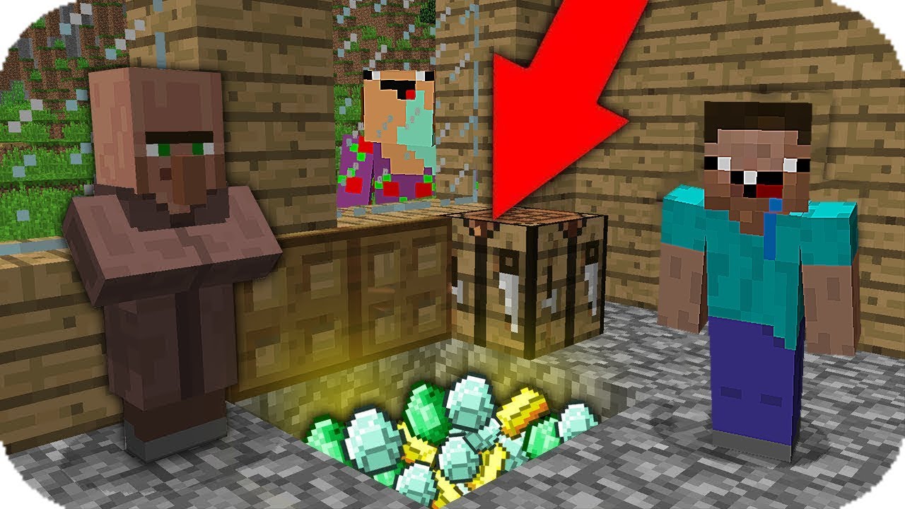 ¿POR QUE LOS ALDEANOS OCULTAN EL TESOROS DE LOS NOOB? - TROLLEO | MINECRAFT TROLL