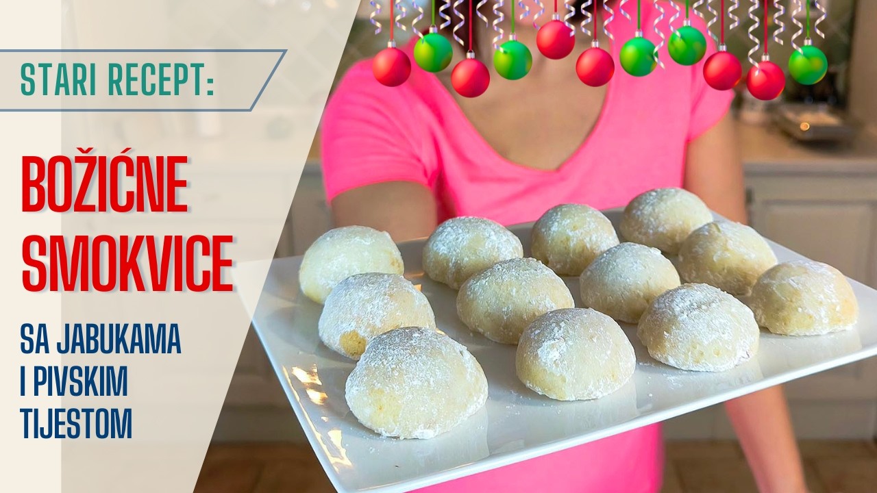 🎄Smokvice sa jabukom i pivskim tijestom. Jednostavan neodoljivi BOŽIĆNI kolač.🎄