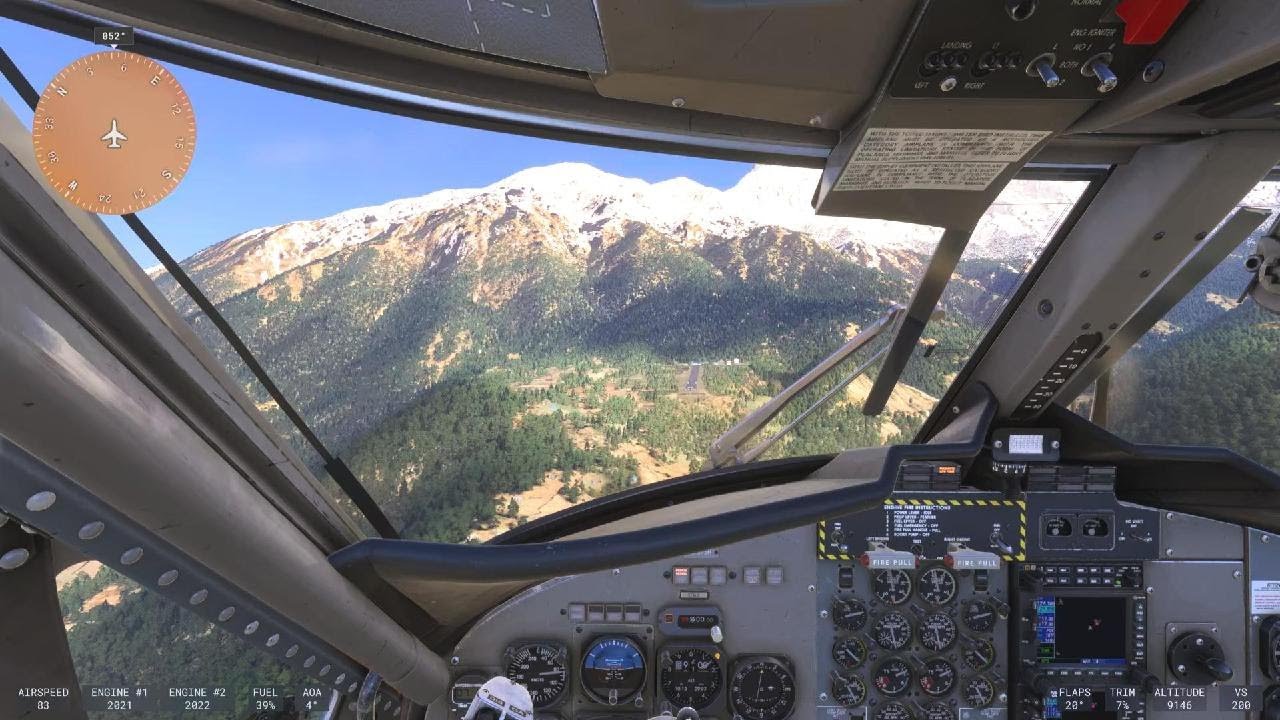 Lukla Airport landing Twin otter Microsoft Flight Simulator 2024