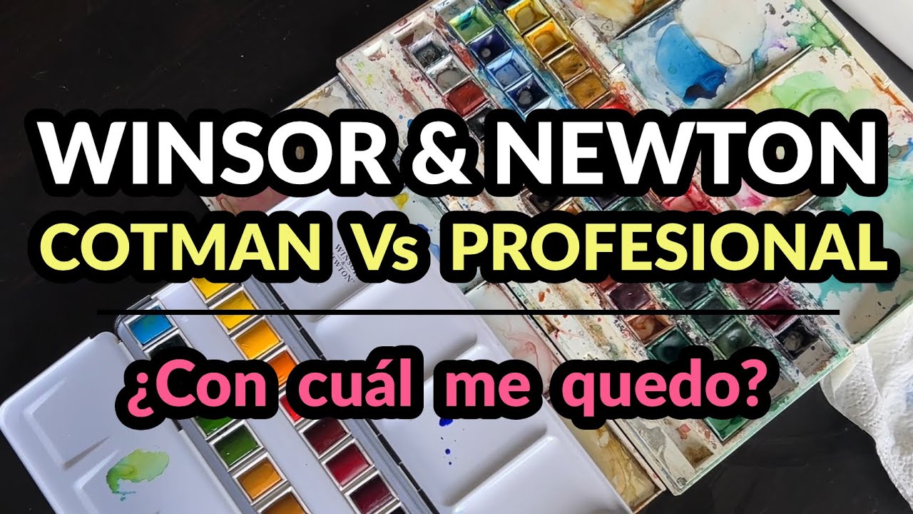 Comparativa de las Acuarelas Winsor & Newton Cotman y Profesional. ¿Cuál es mejor?