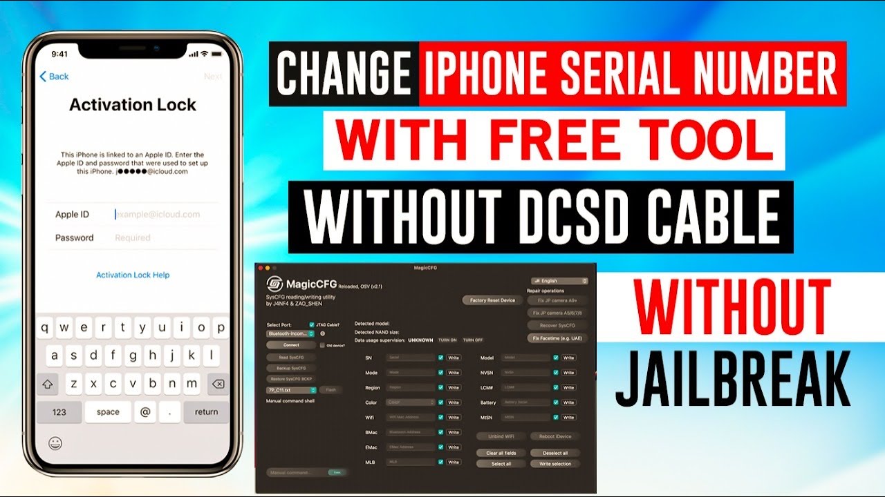 how to change iphone serial number Free Without DCSD Cable 2025 | Bypass iCloud Activation Lock