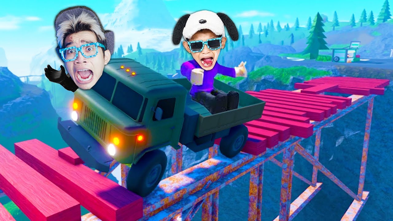 KITA BELI MOBIL TRUCK OLENG MELEWATI RINTANGAN SUPER EXTREME DI ROBLOX!!! HANYA 1 ORANG SELAMAT!!!