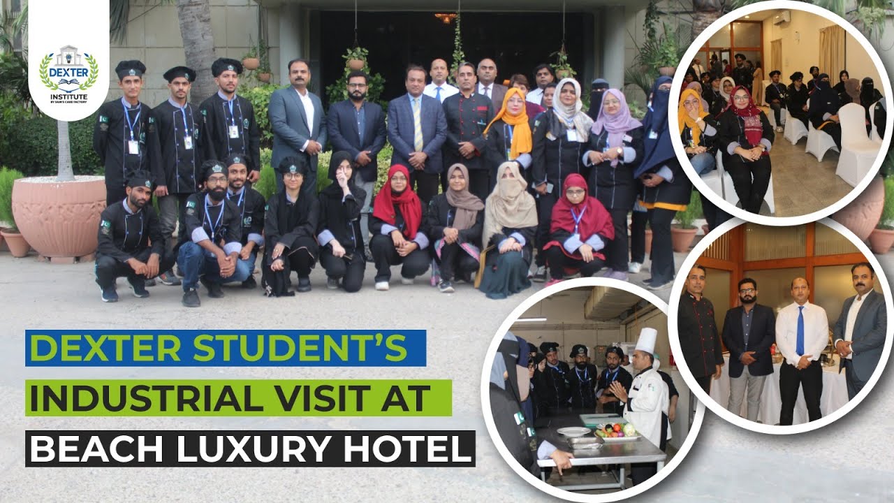 DEXTER student's industrial visit at Beach Luxury Hotel