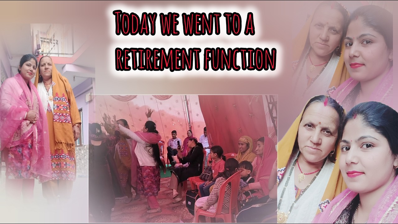 Aaj hm gye retirement function me 😉😜😘