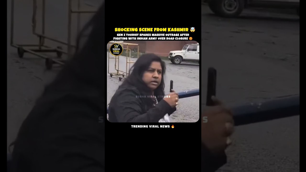GEN Z TOURIST VS INDIAN ARMY IN KASHMIR! 🇮🇳 Viral Video Sparks Massive Outrage 🔥