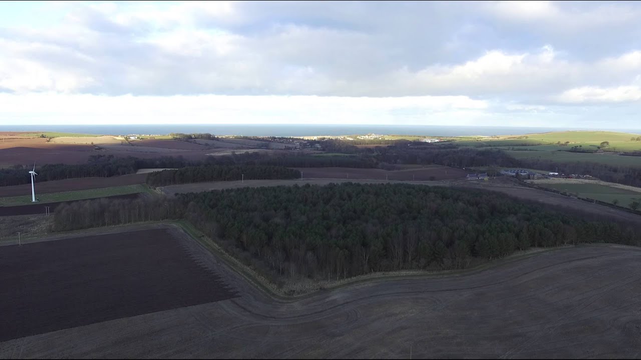 Ayton castle and surrounding area from above