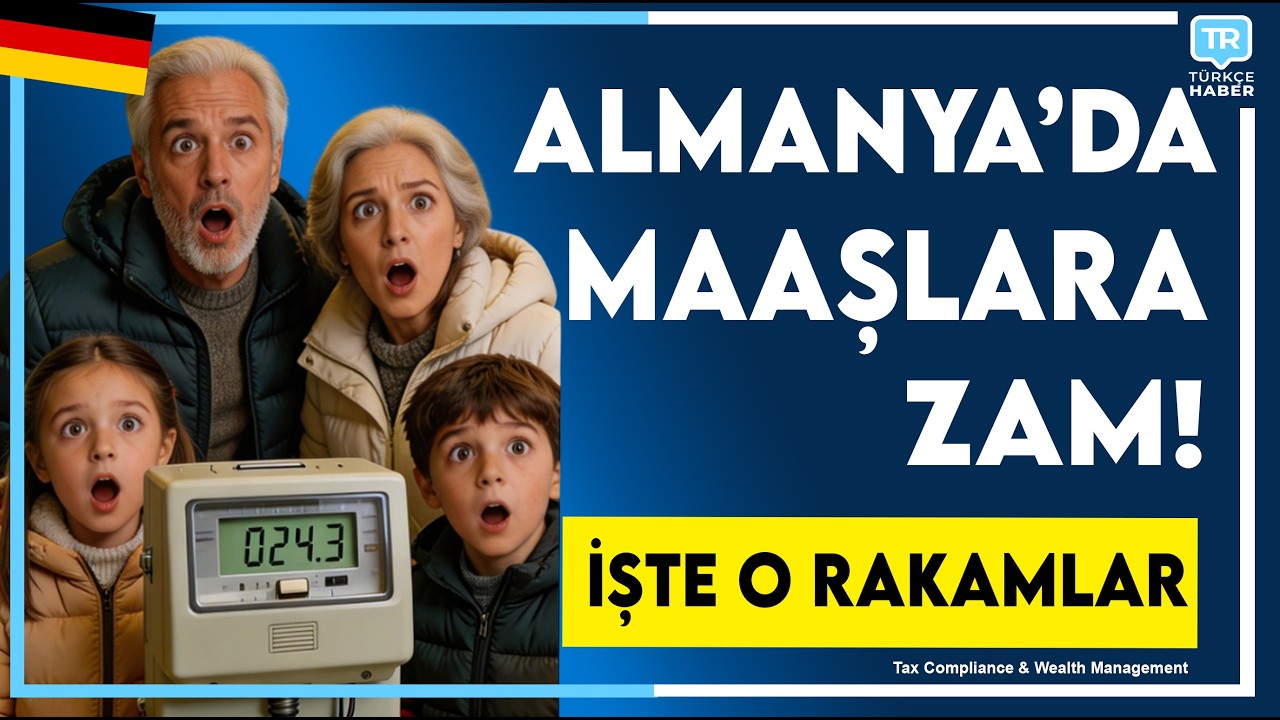Almanya'da Maaşlara Dev Vergi Ayarı! 2026 Çocuk Parası ve Emekli Zammı Netleşti