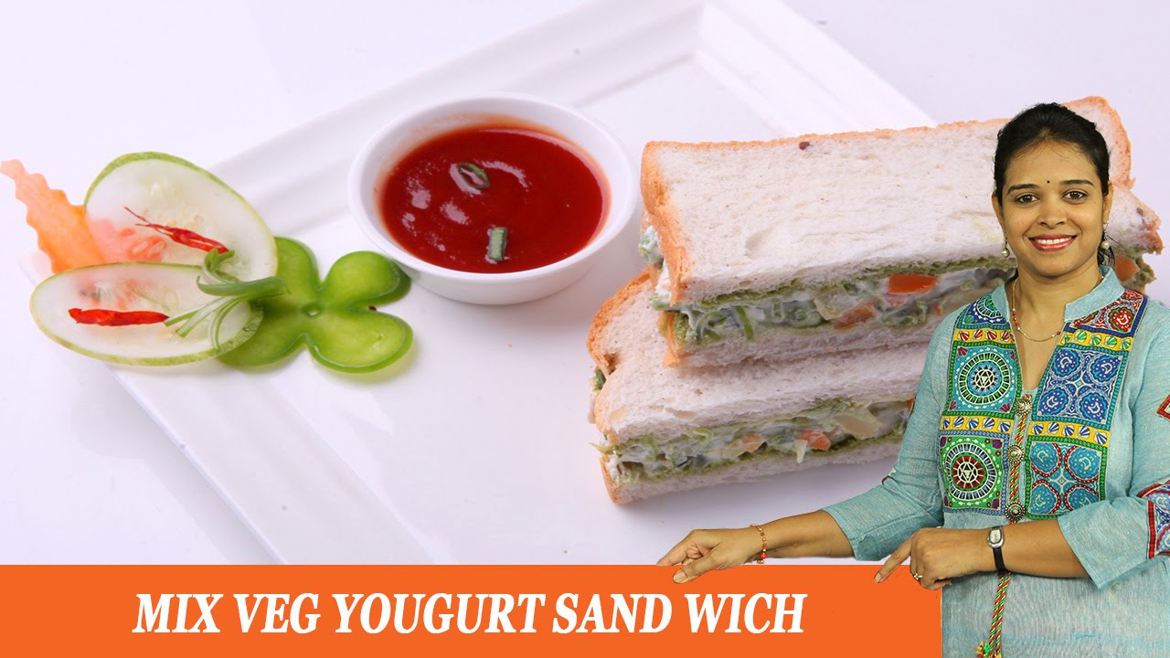 MIX VEG YOUGURT SAND WICH - Mrs Vahchef
