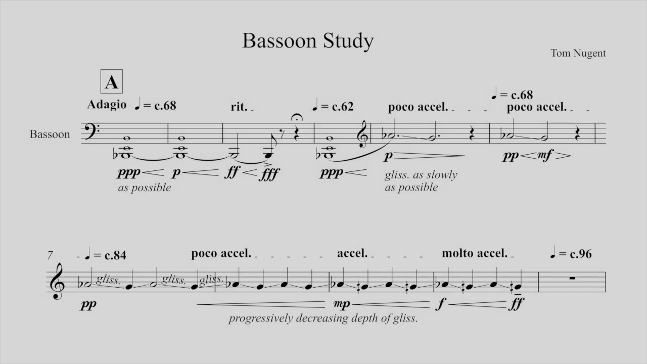 Bassoon Study - Tom Nugent