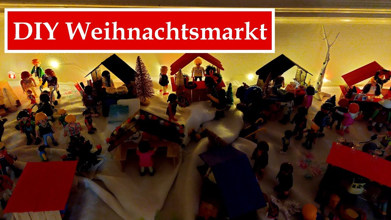 DIY Playmobil Weihnachtsmarkt🎄 [Pimp my Playmobil] - PLAYMOBIL Film Deutsch Weihnachten