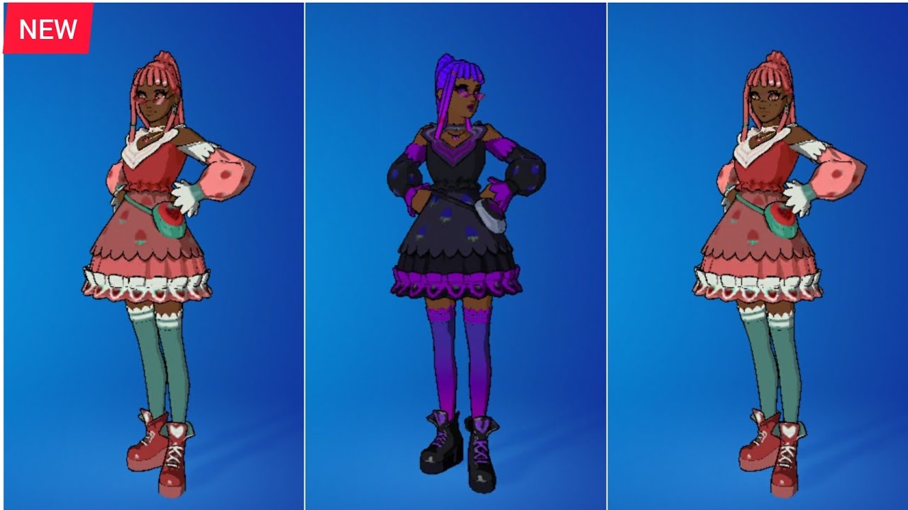 NEW BELLE BERRY Skin Showcase with icon series Dances & Emotes! Fortnite