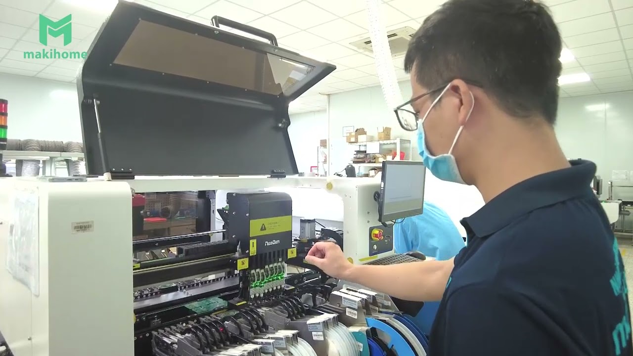 Quy trình sản xuất bo mạch điện tử thiết bị smarthome của Makihome