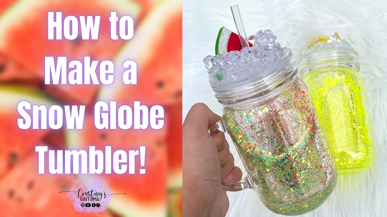 How to Make an Acrylic Snow Globe Tumbler! | SO FUN AND EASY!