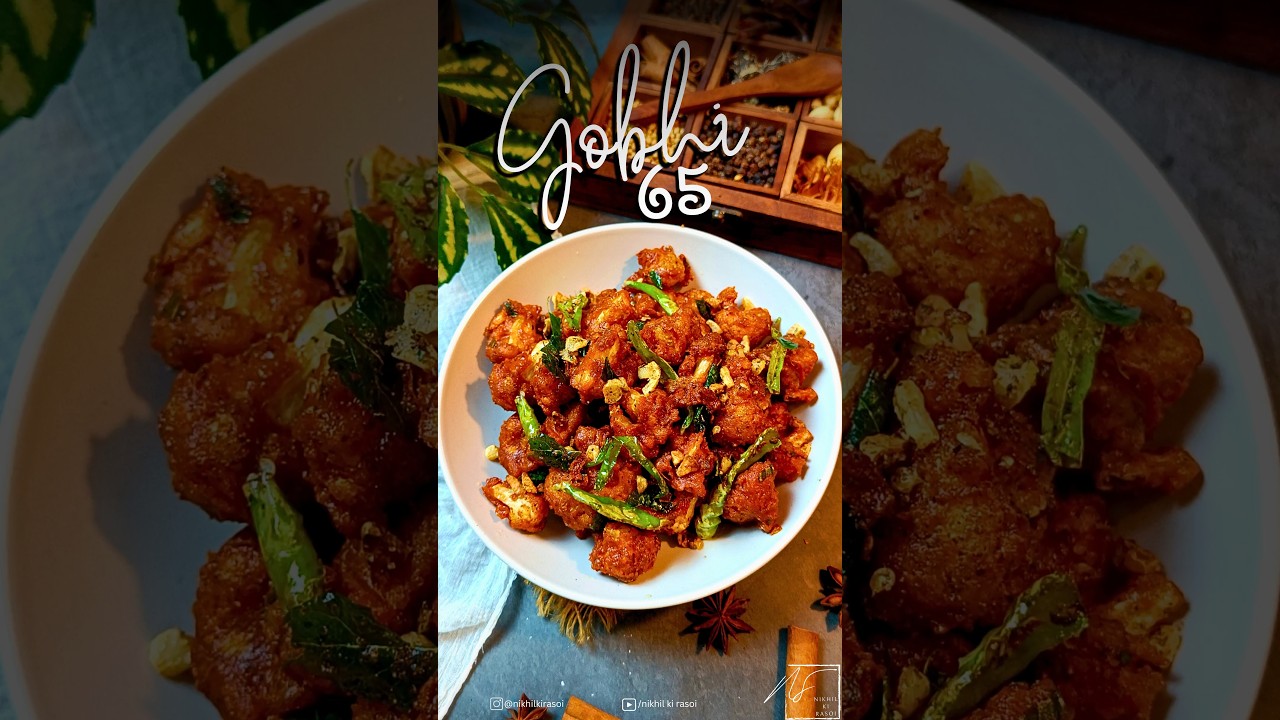Gobi 65 | Cauliflower Fry | Veg Starter | कुरकुरी गोभी 65 | Crispy Cauliflower Starter | #shorts