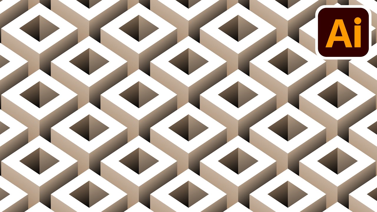 Pattern design | Polygon | Adobe illustrator tutorials | 101