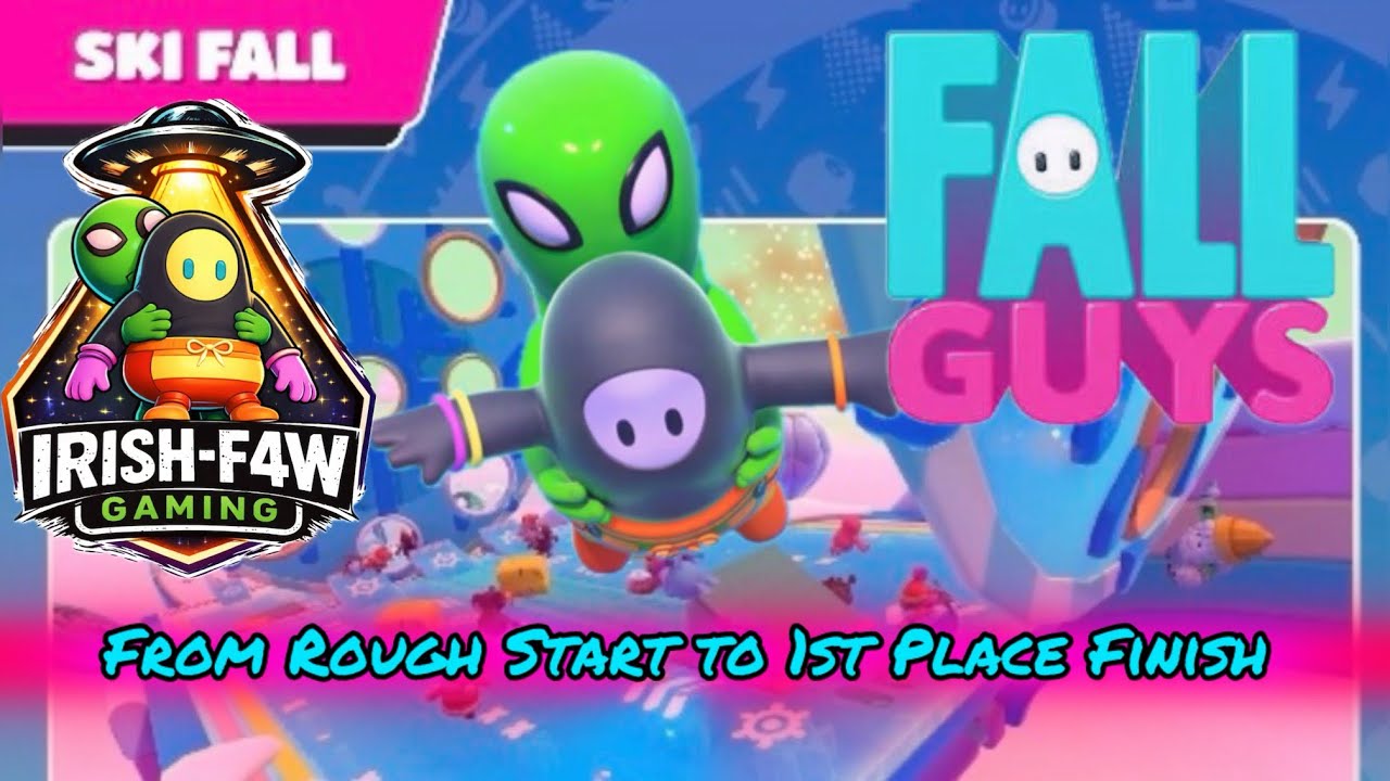 Ski Fall - From Rough Start to 1st Place Finish | Fall Guys Gameplay 