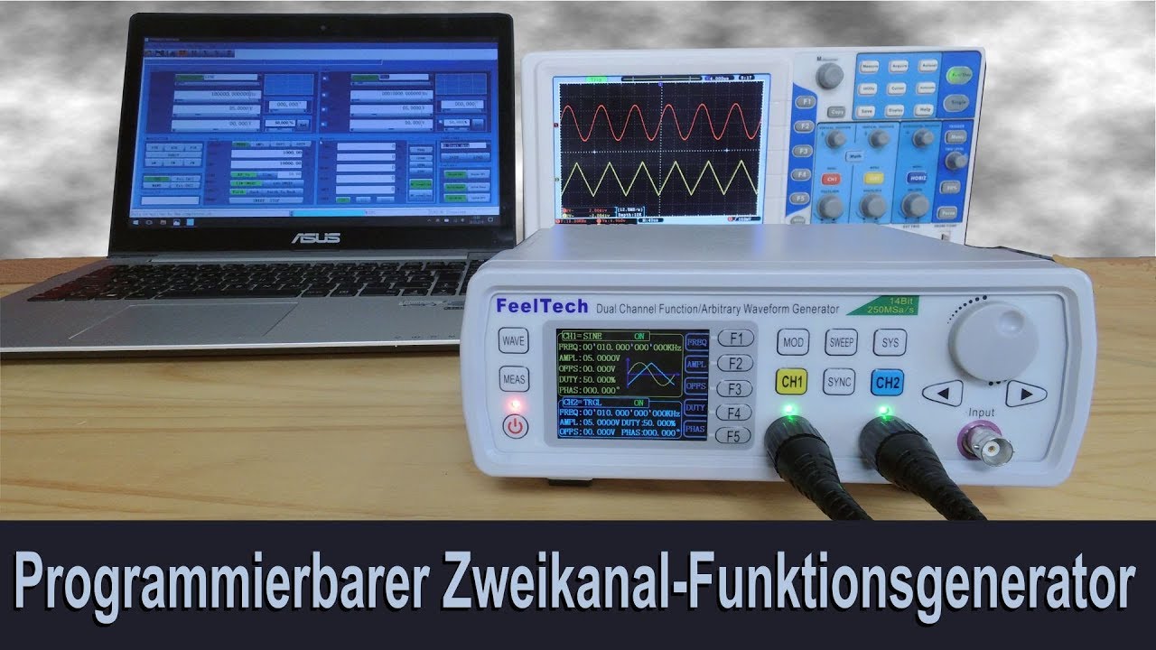 Programmierbarer Zweikanal-Funktionsgenerator - HIZ189