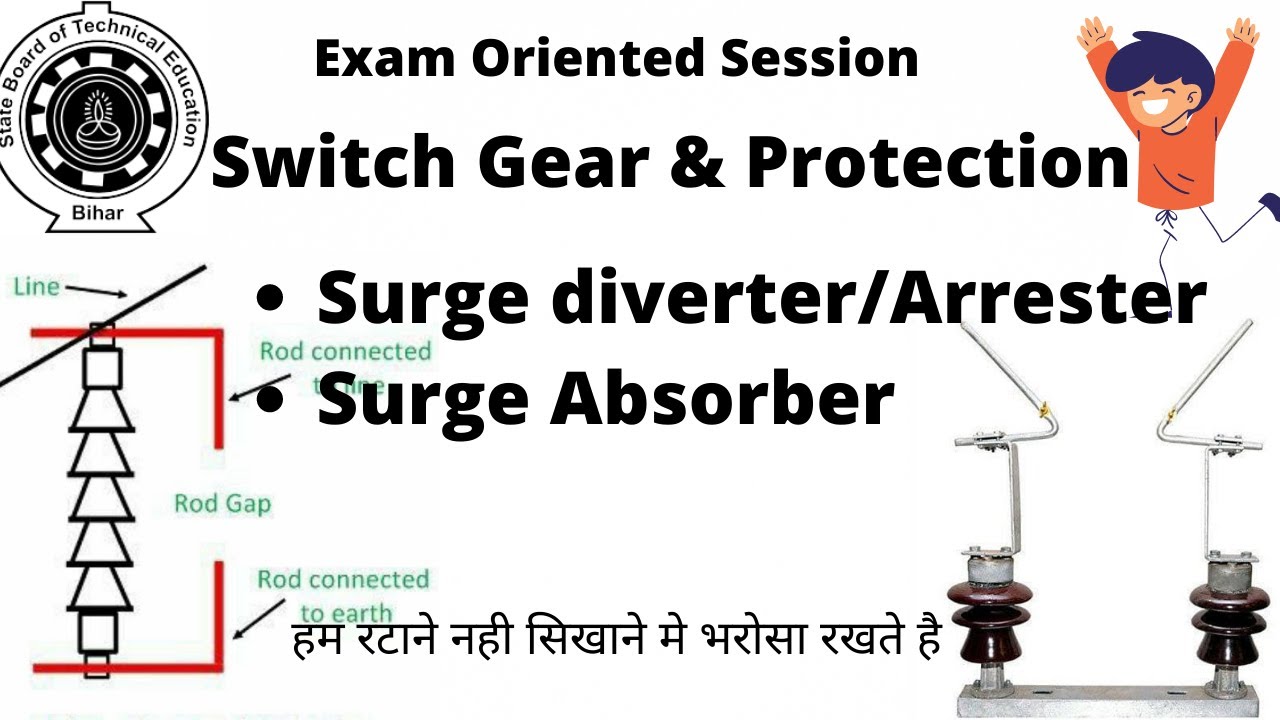 Surge Diverter | Surge Absorber | Lightning Arrester | Woking principle of Surge diverter | #Sbte