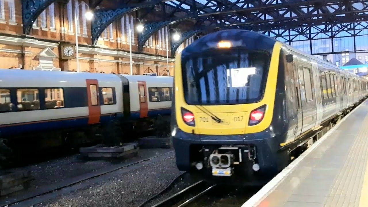 SWR Class 701 Arterio 701017 up through Bournemouth on test - 5Q52 - 04/08/22