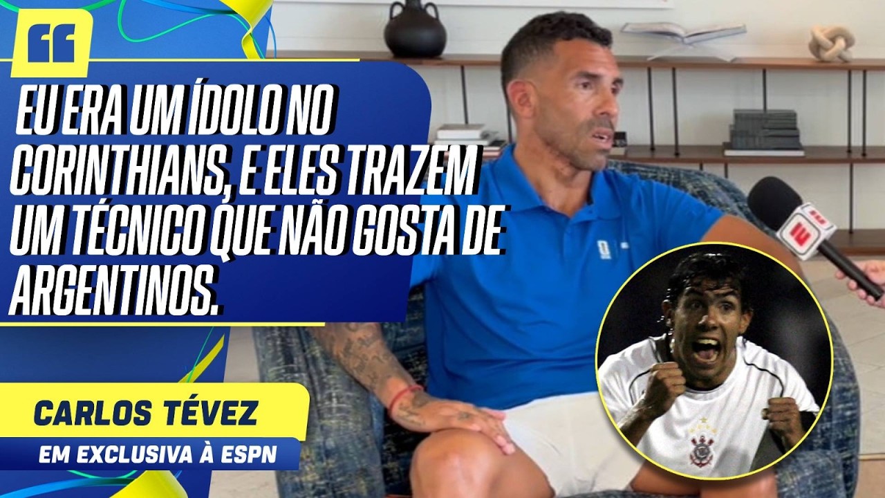 EXCLUSIVO: TEVEZ ABRE O CORA&Ccedil;&Atilde;O SOBRE CORINTHIANS E AFIRMA QUE QUER TREINAR O TIM&Atilde;O!
