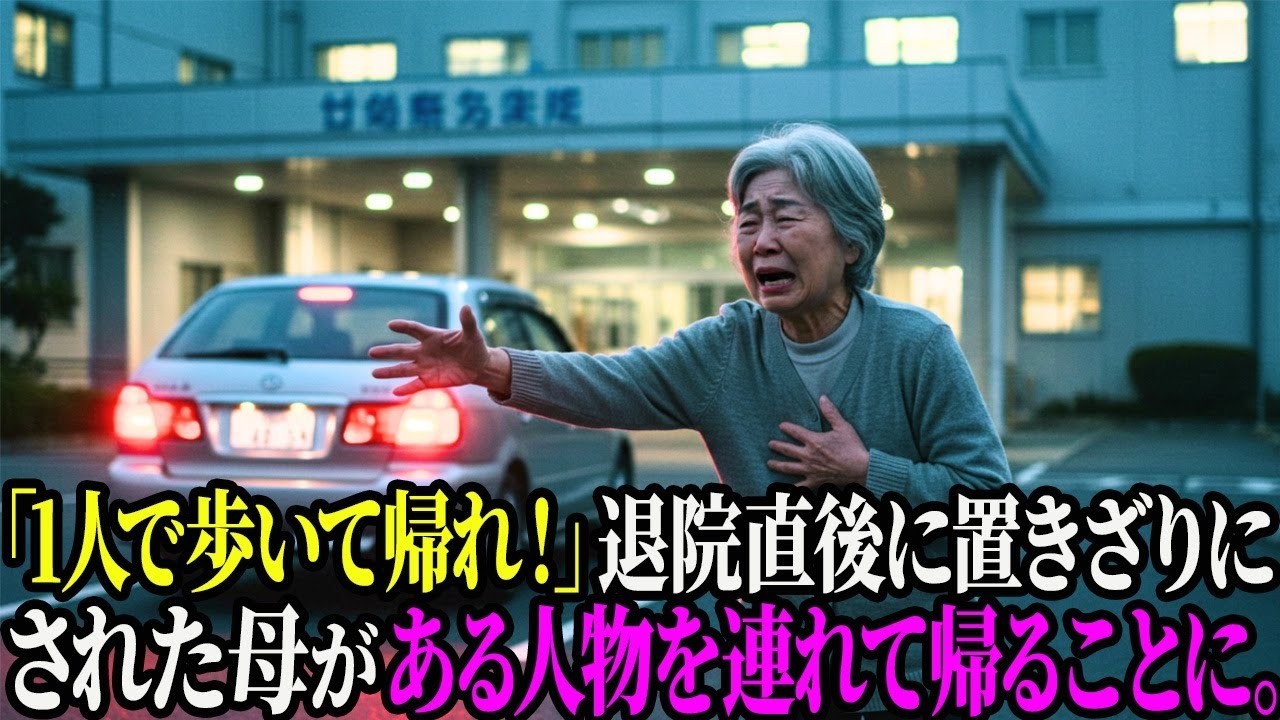 退院日に息子夫婦に「一人で帰れ！くそババア！」と置き去りにされた私。翌日、私の”ある人物”が夫婦の家を訪問し、青ざめる2人
