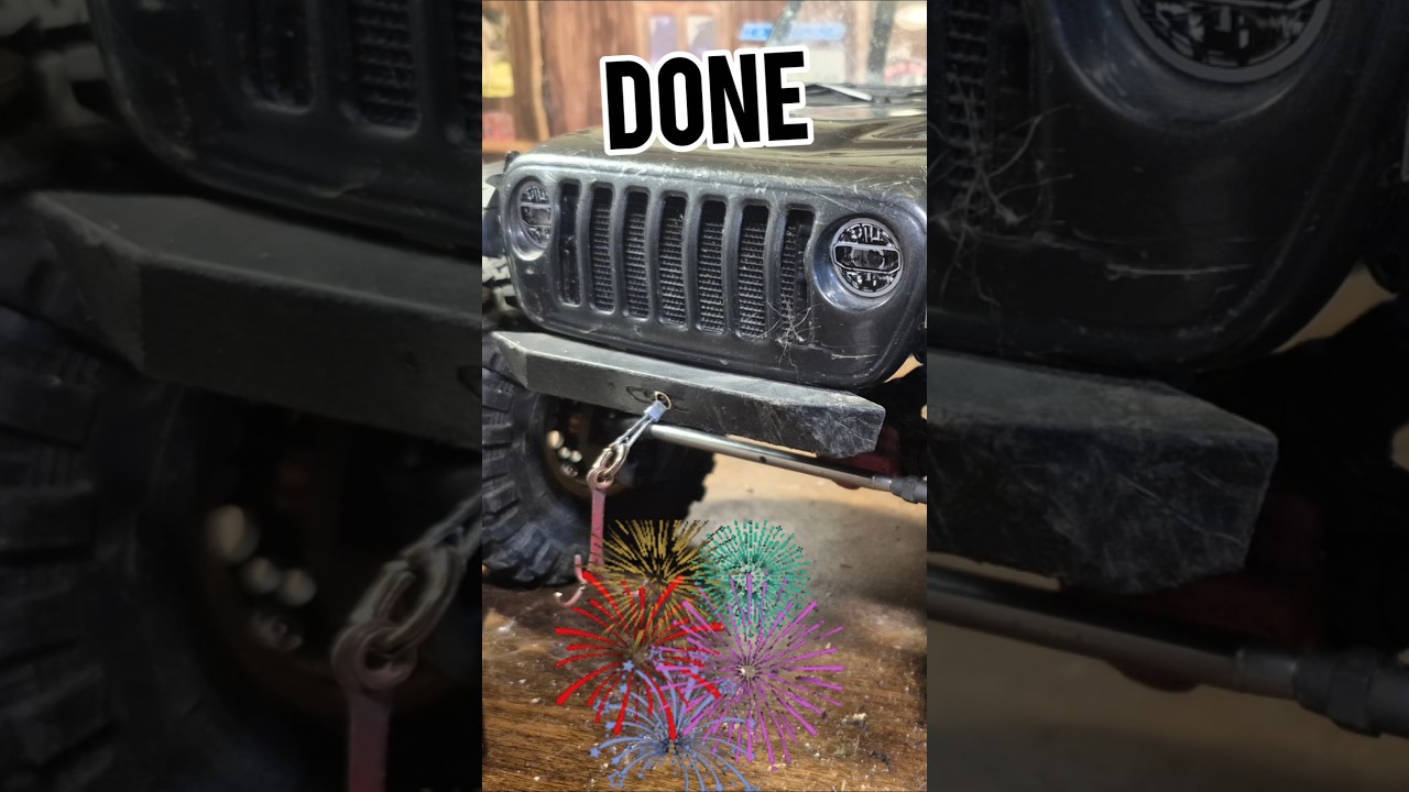 Axial Scx10iii custom servo winch install on jeep gladiator 