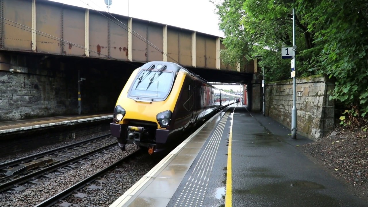 A Cross Country Class 221 Super Voyager Departing from Motherwell Station