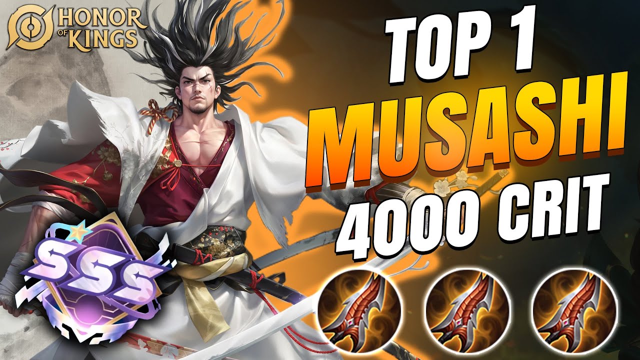 🔥 TOP 1 MUSASHI 4000 CRIT ONE-SHOT BUILD!