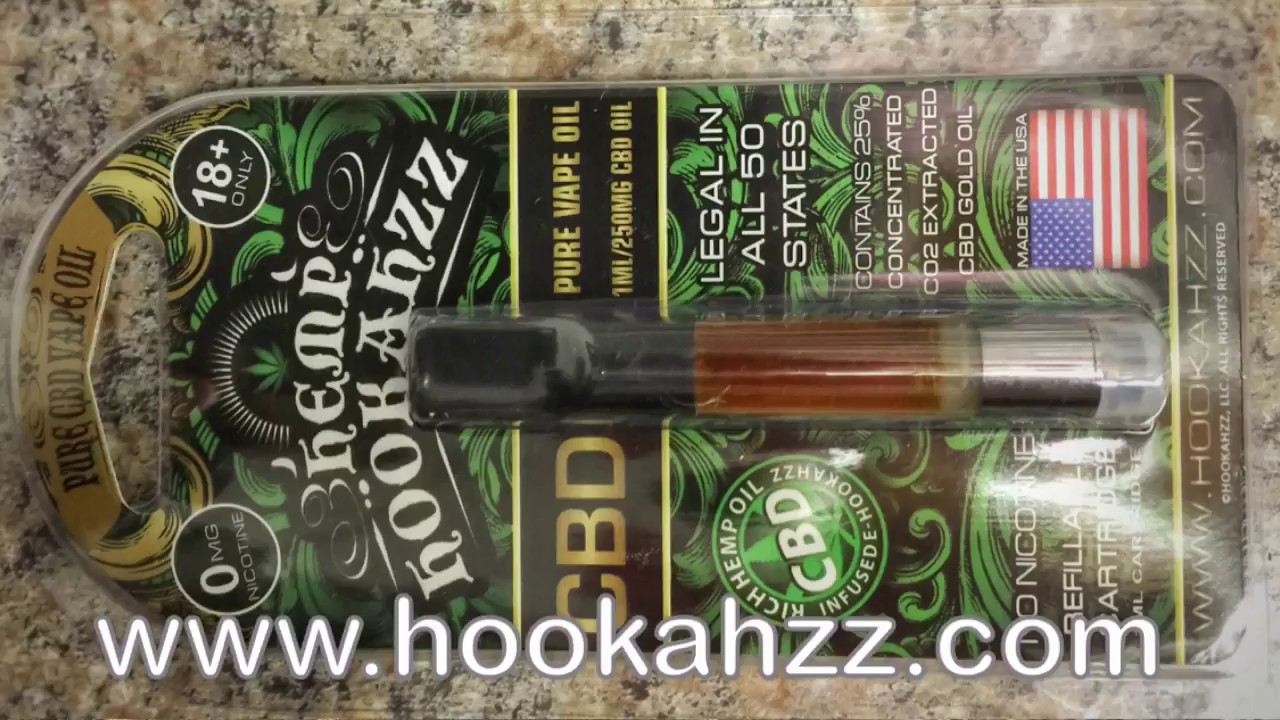 Hemp Hookahzz 250 mg CBD Prefilled Cartridge Review