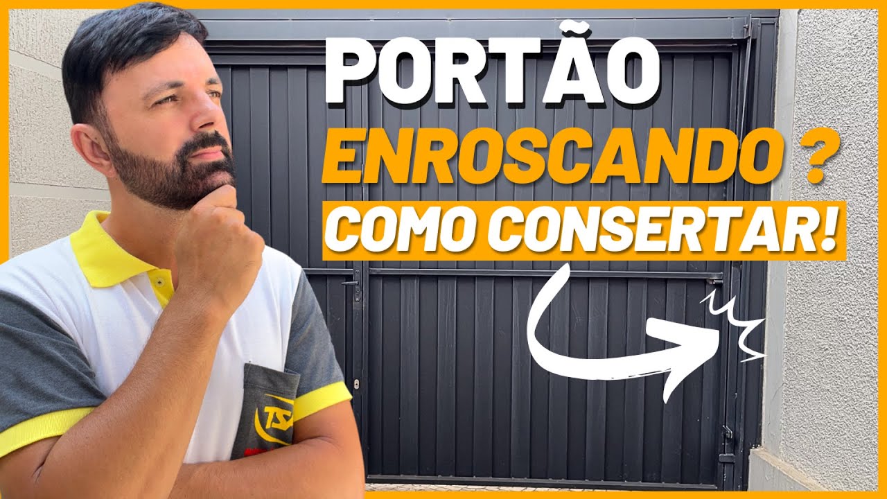 COMO CONSERTAR PORTÃO BASCULANTE ENROSCANDO E FAZENDO BARULHO!!!
