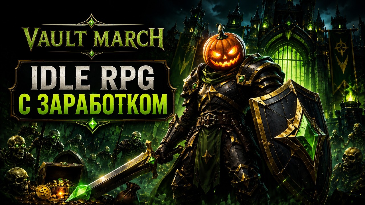 VAULT MARCH &mdash; НОВАЯ IDLE RPG С ЗАРАБОТКОМ | ОБЗОР WEB3 ИГРЫ