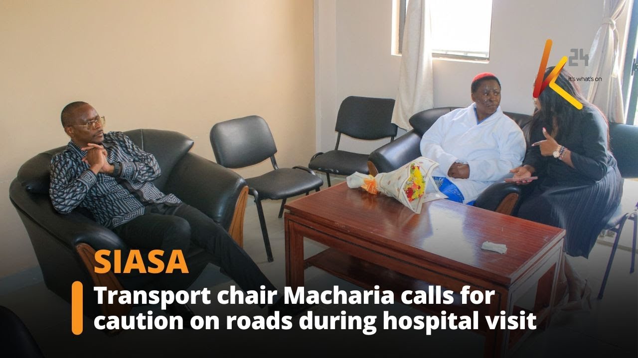 Transport and infrastructure committee  chairperson  MP George Kariuki visits road accident survivor