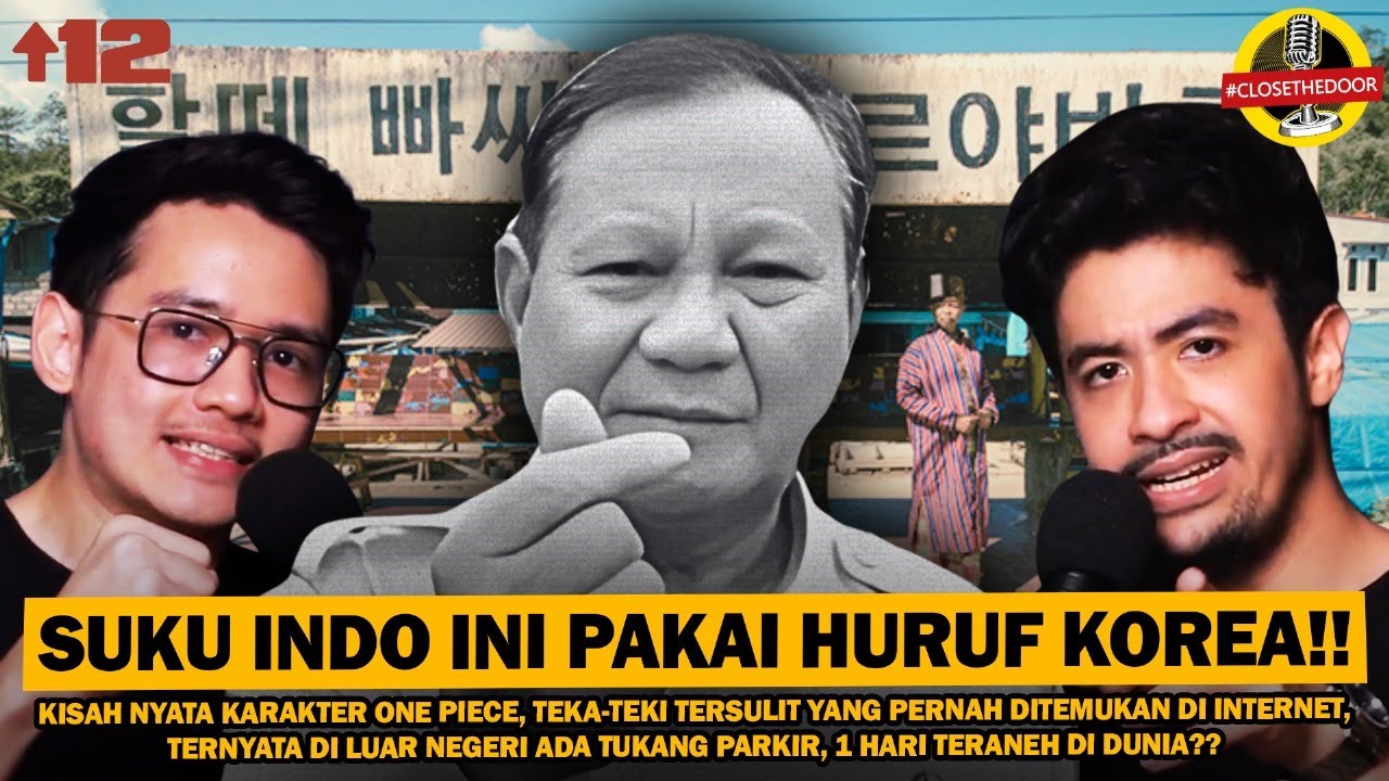 TERNYATA SUKU INDONESIA INI PAKAI HURUF KOREA, KISAH NYATA ONEPIECE, TEKA-TEKI TERSULIT DI INTERNET